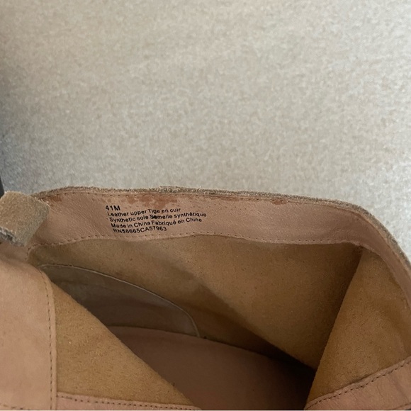 Caslon Taupe Leather Ankle Boots Size 41 - Picture 14 of 14